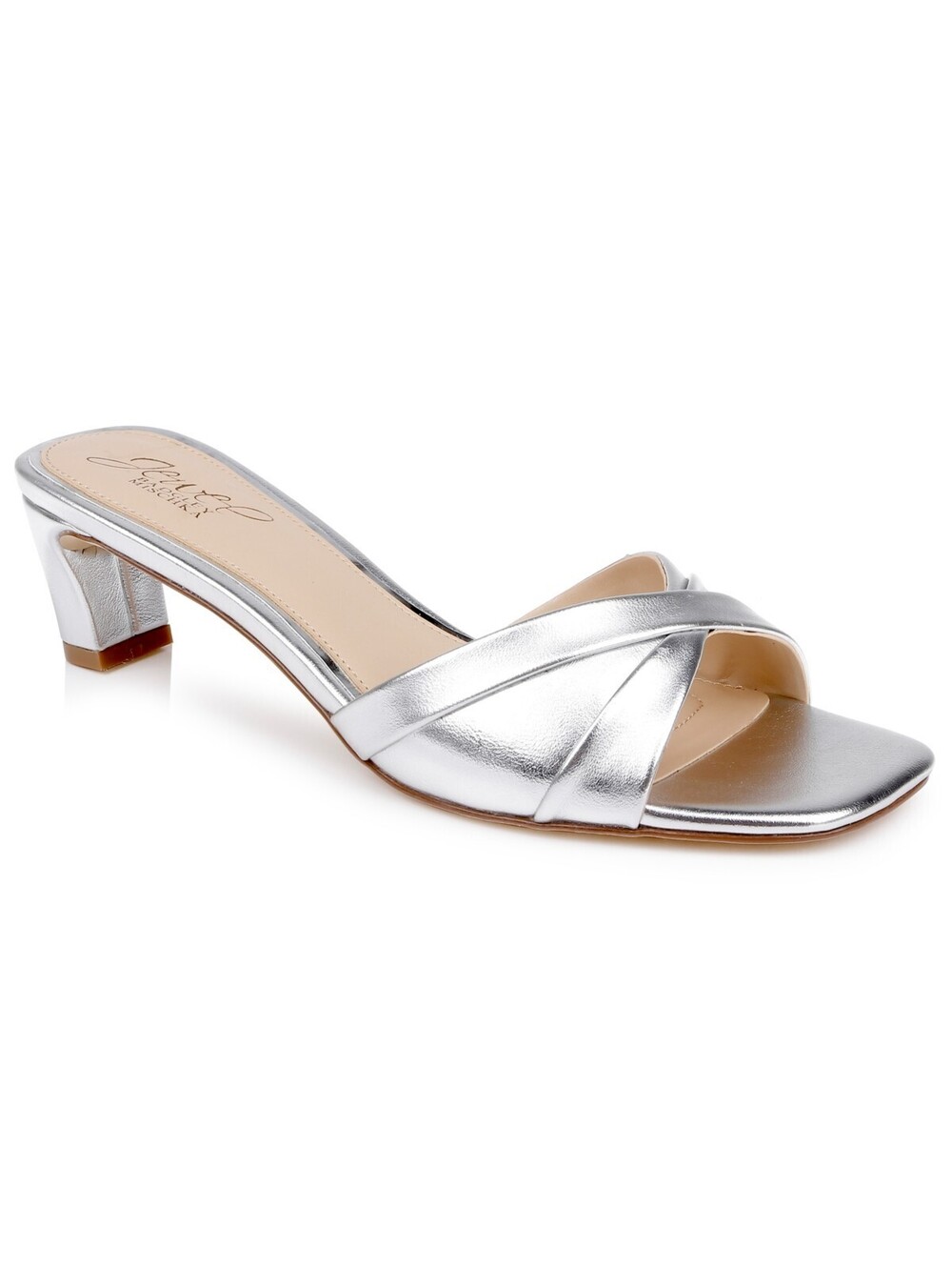 Jewel Badgley Mischka Sandal Shoes Heels Silver / Gray Metallic 6M